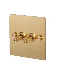 2G Toggle switch, Brass plate - Moleta Munro Limited
