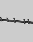 Beam coat rack, Charcoal 5 Hooks