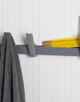 Beam coat rack, Charcoal 5 Hooks