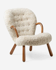 Clam Chair, Sheepskin Moonlight