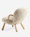 Clam Chair, Sheepskin Moonlight