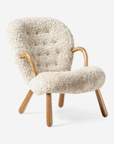 Clam Chair, Sheepskin Moonlight