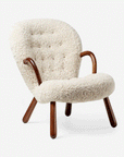 Clam Chair, Sheepskin Moonlight