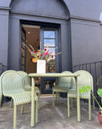 Ex-Display Groove Outdoor Large Obround Table and Groove Outdoor Side Chairs
