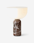 Kizu Portable Table Lamp, Rosso Levanto Marble