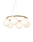 Miira 6 Circular Chandelier, Opal