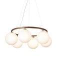 Miira 6 Circular Chandelier, Opal