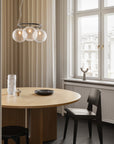 Miira 3 Circular Chandelier, Optic
