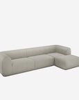 Plump Sofa, Left Arm & Right Facing Chaise Longue