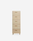 Relief Chest of Drawers on Legs, Tall