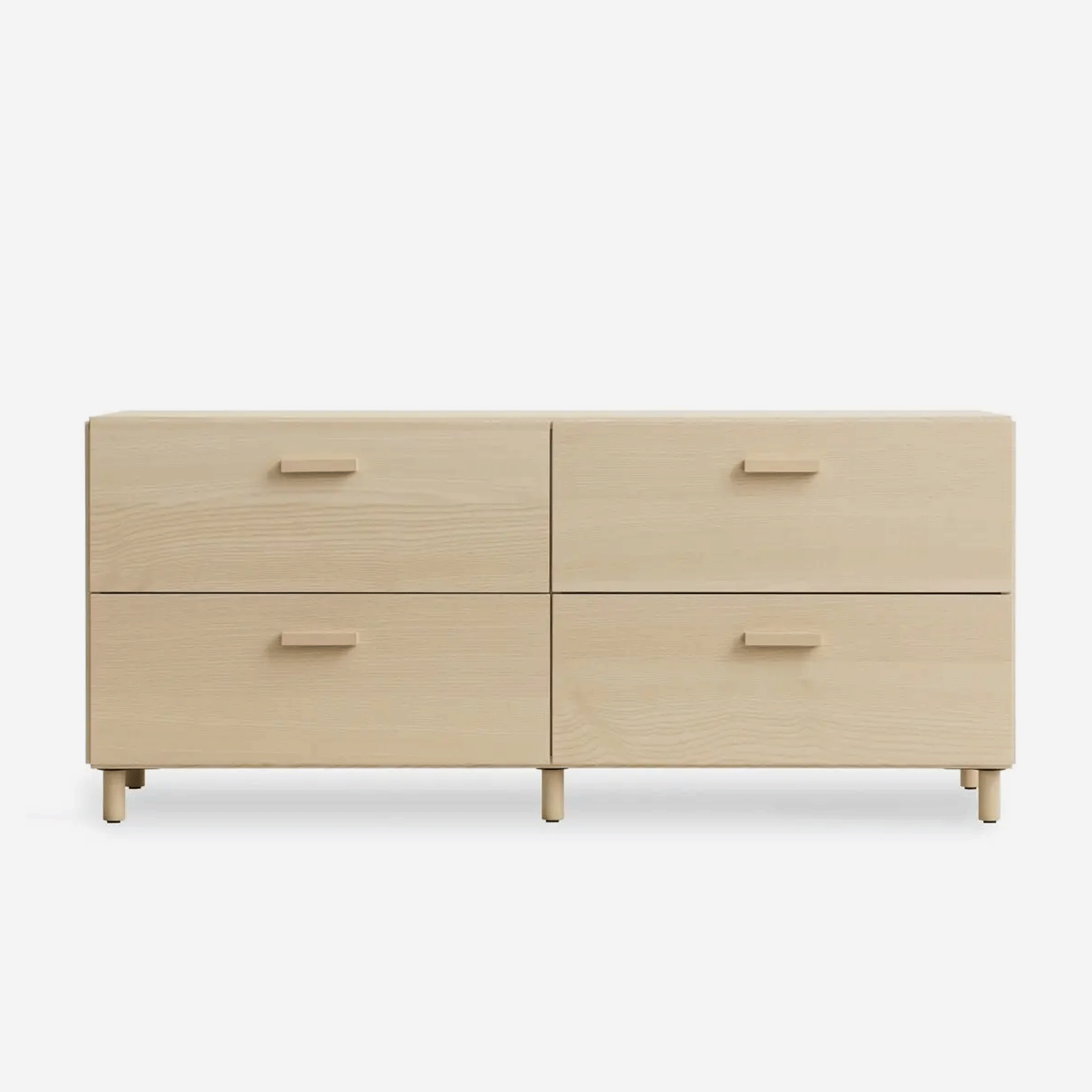 Relief Chest of Drawers on Legs, Low