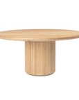 Moon Dining Table, Solid Oak Soap Treated