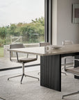 VIPP496 Cabin Square Table, Light Oak Base